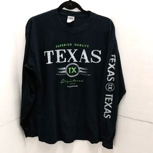 Texas long sleeve tee shirt large